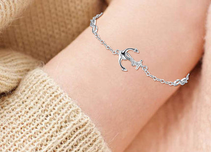 CUOKA MIRACLE 925 Silver Anchor Bracelet for Women Nautical Jewelry Gifts