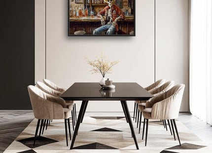 Farmhouse Autumn Living Room Large Wall Art Deer Mountain Framed Canvas Wall Decor Fall Birch Tree Pictures Print Painting Modern Home Decor Extra Large Artwork for Bedroom Bathroom Kitchen 24"x36"