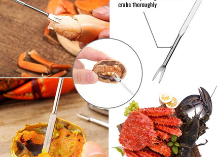 10PC Crab Lobster Crackers Tools, Butter Warmers for Seafood Tools Set