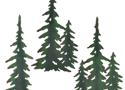 wotieuns Pine Tree Wall Decor Outdoor Metal Art Hanging Farmhouse Country Forest Cabin