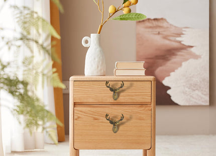 SGYUNQ Deer Cabinet Knobs, Animal Drawer Knobs for Dresser Drawers, Cabinet Knob Pulls for Wardrobe Cupboard Home Kitchen Decorative, 4PCS