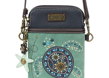 Chala Dazzled Sea Turtle Cellphone Crossbody Handbag - Turtle Lovers
