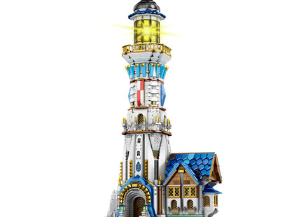 Reobrix Medieval Lighthouse Building Kit with Lights 2966PCS