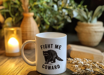 JKMBN Funny Novelty Raccoon Coffee Mug Gifts for Raccoon Lovers Women