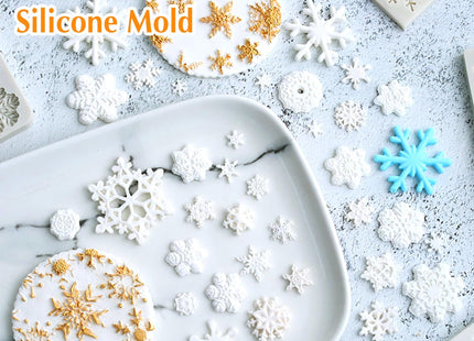 Christmas Fondant Mold Holly Leaf Silicone Fondant Candy Molds Set of 5