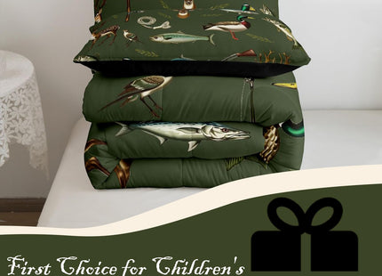 Feelyou Hunting Fishing Comforter Set Deer Duck Bedding Set Full Size