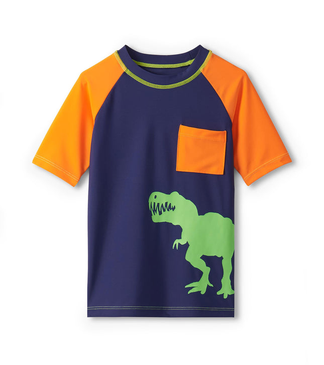 Hatley Boys' Long Sleeve Rashguard, Lobster, 2 Years
