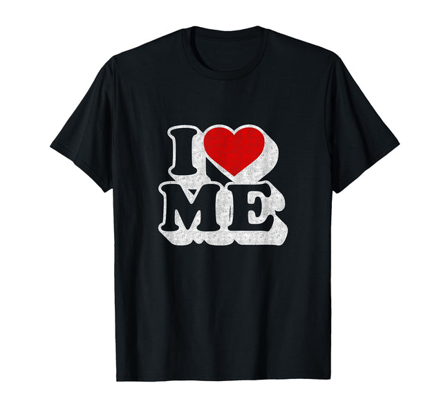I Heart Love Me Maine Vintage T-Shirt T-Shirt, Men, Black, Small