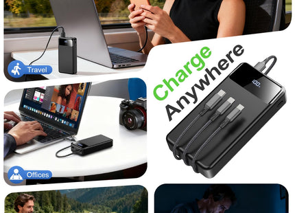 LILIO 60000mAh Portable Charger, 22.5W Fast Charging with 3 in 1 Cable