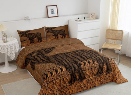 Oak Bark Moose Comforter Set Hunting Woodland Animal Twin Bedding Set For Boys Adults Men Rustic Patchwork Brown Cowhide Leather Bed Comforter Set Country Farmhouse Quilt Duvet Insert 1 Pillow Case
