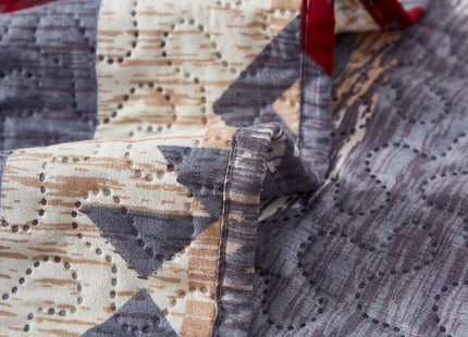 Oliven Black Bear Lodge Quilt Full/Queen Size Rustic Bedding Antlers Lightweight Cabin Bedspread Bohemia Moon Stripe Coverlet Summer Bed Cover Rustic Home Decor