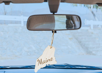 Maine Christmas Ornament | Wooden State Ornament Gift