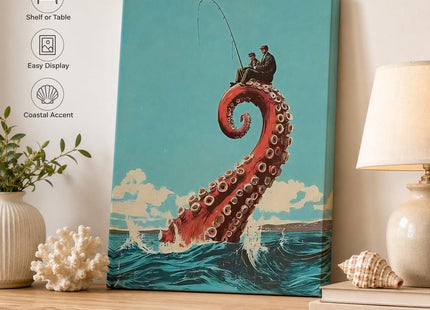YUBOJIA Surrealism Octopus Canvas Wall Art