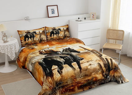 Erosebridal Western Cowboy Bedding Set Twin Size for Kids Boys