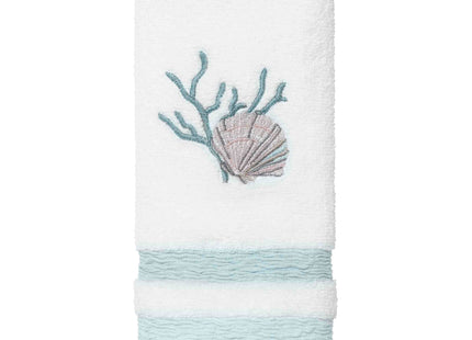 Avanti Linens - Fingertip Towel, Soft & Absorbent Cotton, Coastal Terrazzo