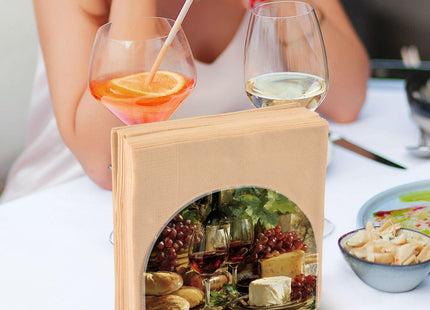 Xmycdz Autumn Wine Napkin Holder for Table Chees Acrylic Tissue Dispenser