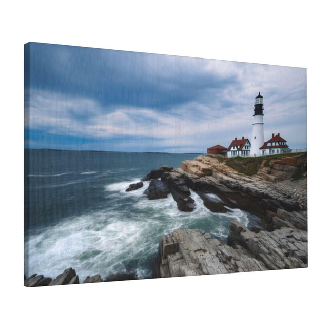 Canvas Wall Decor Art Painting Print, Ocean Lighthouse Sea Home Decoration Artwork Framed Picture Ready to Hang 16x24 Inches