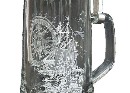 Glass Nautical Stein