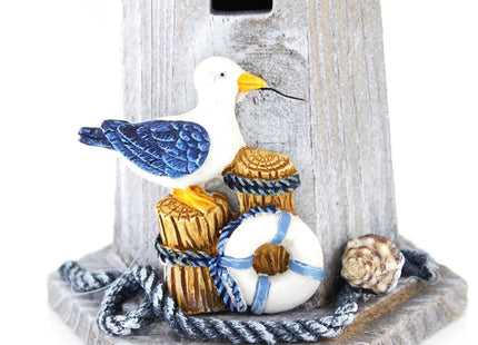genius.nn Seabird Wooden Lighthouse 10' High Nautical Themed Rooms Lighthouse Home Decor