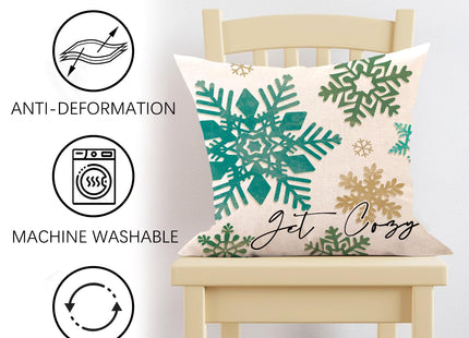 Fjfz Hello Winter Vibes Pine Tree Decorative Throw Pillow Covers
