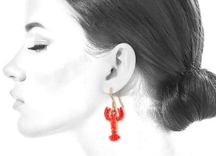 chelseachicNYC Whimsical Charm Dangle Earrings Maine Lobster