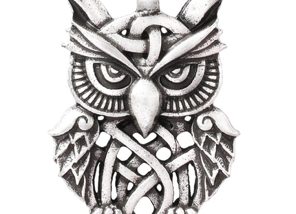 HAQUIL Celtic Owl Pendant Necklace for Men and Women, Owl Jewelry Gift