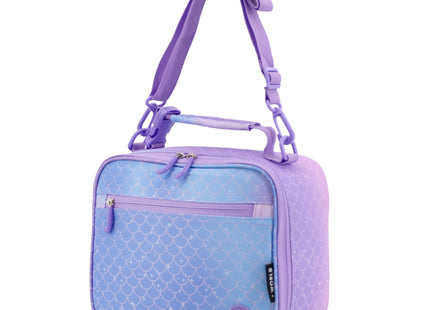 J World New York Cody Kids Lunch Bag. Cute Insulated Lunch-Box, Purple Mermaid