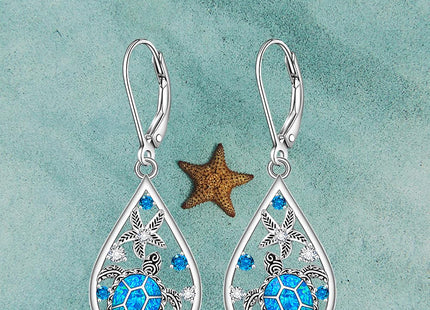 Sea Turtle Earrings for Women Opal Turtle Earrings Dangle Jewelry Gifts