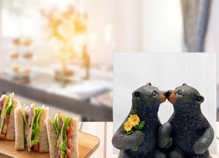 BestGiftEver Napkin Holder with Kissing Bear