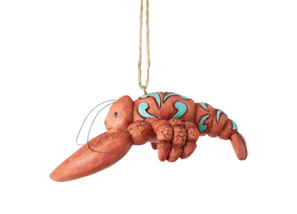 Enesco Jim Shore Heartwood Creek Coastal Lobster Ornament, 1.65"