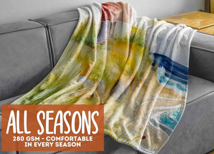 InnoBeta Lighthouse Throw Blanket - Flannel for Lighthouse Lovers - 50" x 65" White