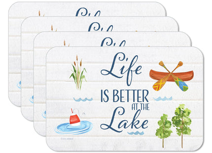 CounterArt Lake Living Reversible Easy Care Placemat 4 Pack