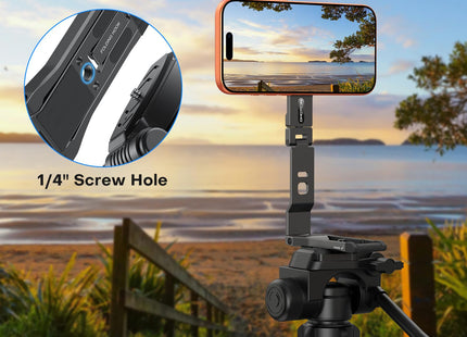 OMOTON TP03 [Ultra-Slim] 360° Rotating for MagSafe Tripod Stand with Hook