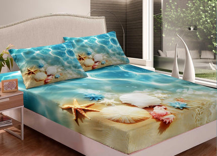 Feelyou Kids Shark Sheet Set Twin Size Ocean Sea Animal Bed Sheets Set for Boys Bedroom Decor Sea Underwater