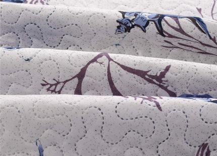 Coastal Ocean Quilt Set - King Size Bedspread & Coverlet, Lightweight Reversible Quilt, Starfish Shell Conch Home Decor