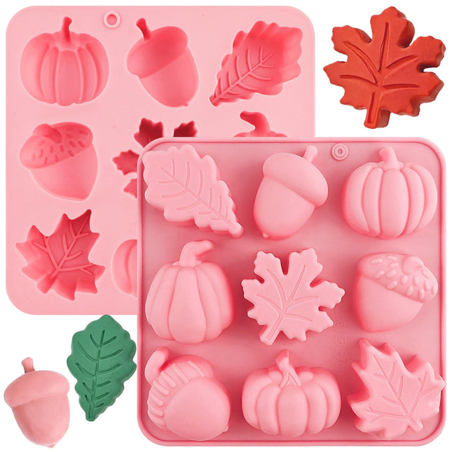 Thanksgiving Fall Silicone Molds Pumpkin Cake Mold Maple Leaf Silicone Mold
