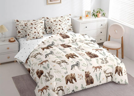 Erosebridal Woodland Animals 7 Piece Comforter Set Full Size