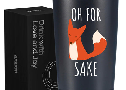 Onebttl Fox Gift, Gifts for National Fox Day, Birthday and Christmas, Stainless Steel Insulated Tumbler