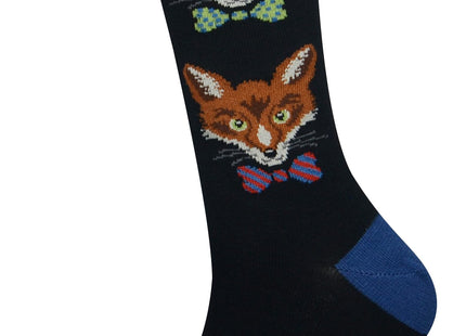 Men's Fox Socks Fox Gifts Silly Fun Novelty Dress Socks Clothes for Men