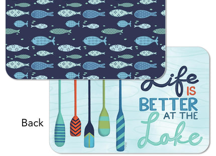 CounterArt Better at the Lake Reversible Easy Care Placemat 4 Pack