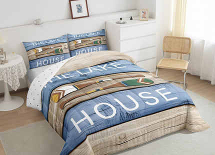 Feelyou Lake House Bedding Set Boys Girls Full Size