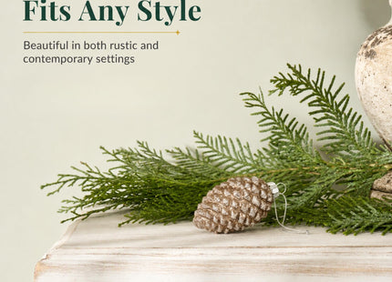 Sullivans Glittered Glass Glittered Pinecone Christmas Ornament