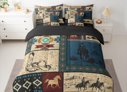 Erosebridal 7 Pieces Western Cowboy Bedding Set Twin Size