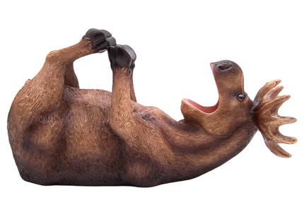 Wowser Rustic Moose Wine Bottle Holder - Wine Accessories & Kitchen Organizer