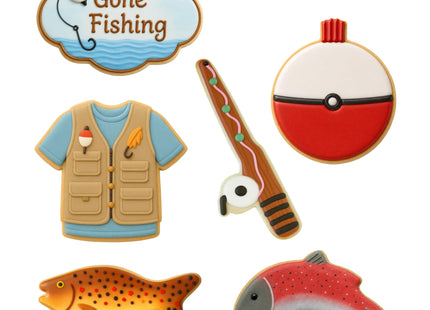6 PC Lake Fishing Sport Cookie Cutter Set for Treats & Cookies