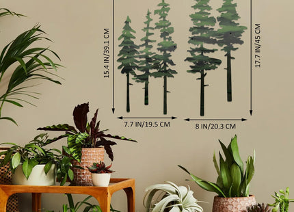 ESTART Metal Pine Tree Wall Art, Metal Tree Wall Decor