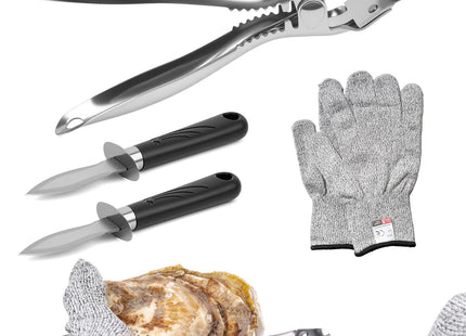 Oyster Shucker Machine,New Stainless Steel Handheld Oyster Shucking Kit