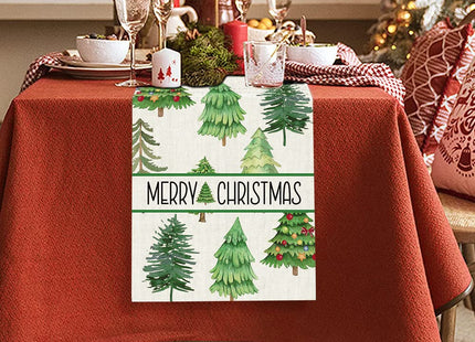 OTOSTAR Christmas Table Runner 13"x72" Christmas Gnome Deer Table Runners Tablecloth Winter Holiday Kitchen Dining Table Decoration Rectangle Xmas Table Runner for Home Party Banquet Decor (Deer Gray)