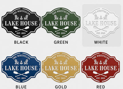 Custom Lake House Welcome Sign,Personalized Metal Lake House Signs,Lake House Decor,Personalized Metal Sign,Custom Outdoor Decor