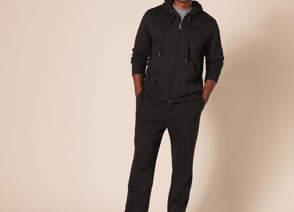 Amazon Essentials Men's Full-Zip Hooded Fleece Sweatshirt, Black, X-Large
